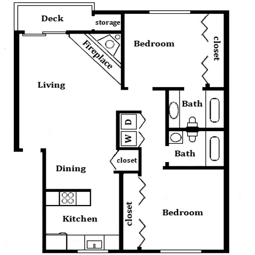 Click Image to Enlarge Apartment Floorplan